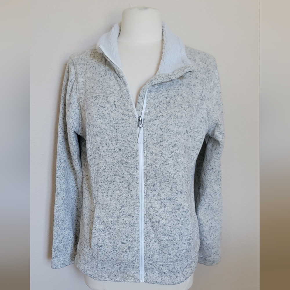 SNOZU PERFORMANCE WOMAN'S GRAY FLEECE ZIP UP JACKET (sz med)
